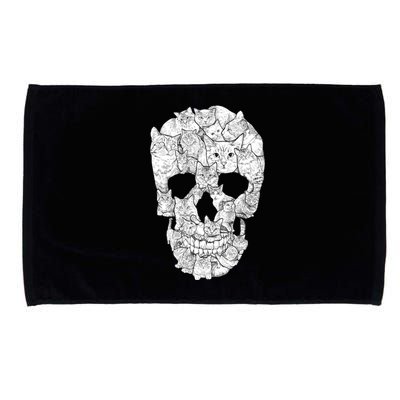 Cat Skull Microfiber Hand Towel