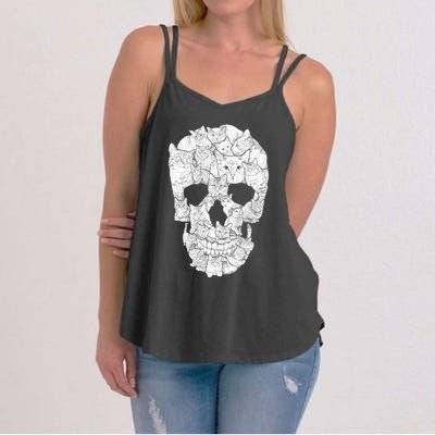 Cat Skull Women's Strappy Tank