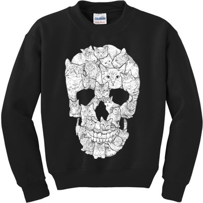 Cat Skull Kids Sweatshirt
