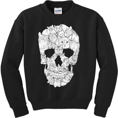 Cat Skull Kids Sweatshirt