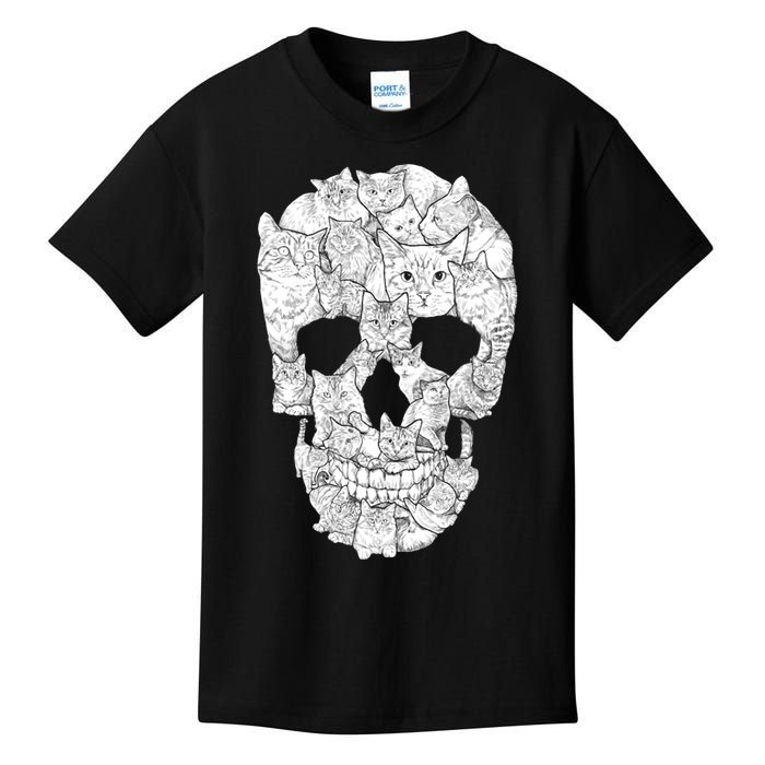 Cat Skull Kids T-Shirt