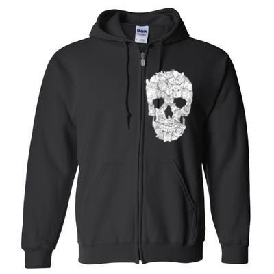 Cat Skull Full Zip Hoodie