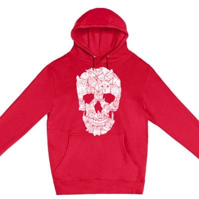 Cat Skull Premium Pullover Hoodie