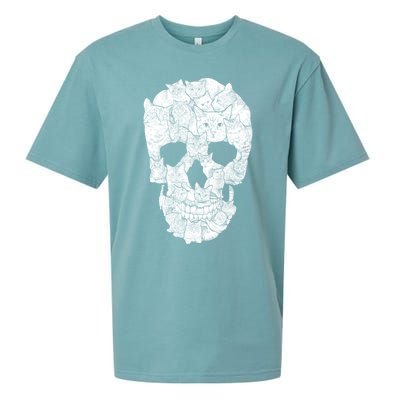 Cat Skull Sueded Cloud Jersey T-Shirt