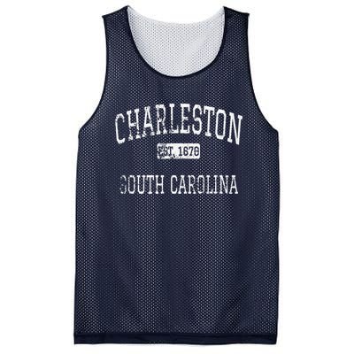 Charleston South Carolina SC Vintage Mesh Reversible Basketball Jersey Tank