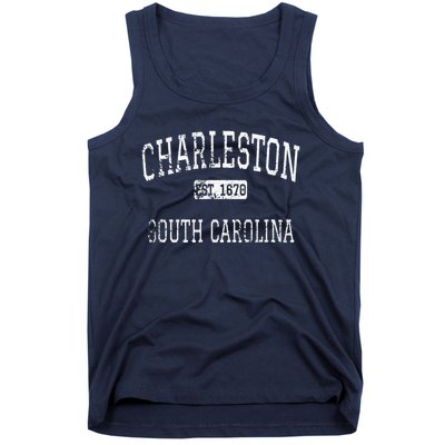 Charleston South Carolina SC Vintage Tank Top