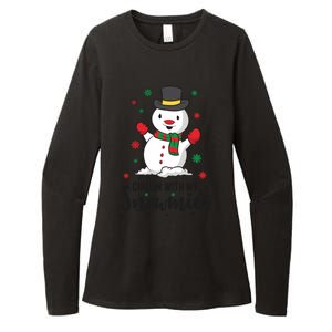 Christmas Snow Chillin With My Snowmies Gift Womens CVC Long Sleeve Shirt