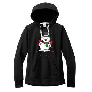 Christmas Snow Chillin With My Snowmies Gift Women's Fleece Hoodie