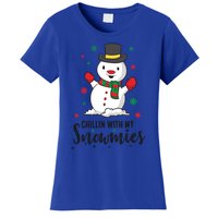 Christmas Snow Chillin With My Snowmies Gift Women's T-Shirt