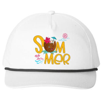 Coconut Summer  Snapback Five-Panel Rope Hat