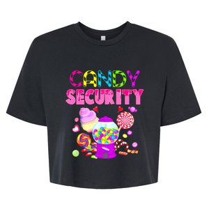 Candy Security Candyland Costume Bella+Canvas Jersey Crop Tee