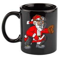 Christmas Santa Claus Baseball Catcher Xmas 11oz C Handle Ceramic Mug