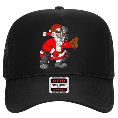 Christmas Santa Claus Baseball Catcher Xmas Trucker Hat