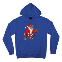 Christmas Santa Claus Baseball Catcher Xmas Hoodie