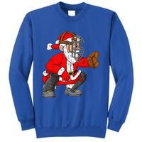 Christmas Santa Claus Baseball Catcher Xmas Sweatshirt