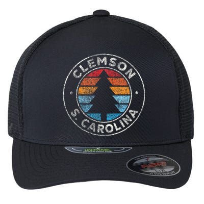 Clemson South Carolina Sc Vintage Flexfit Unipanel Trucker Cap