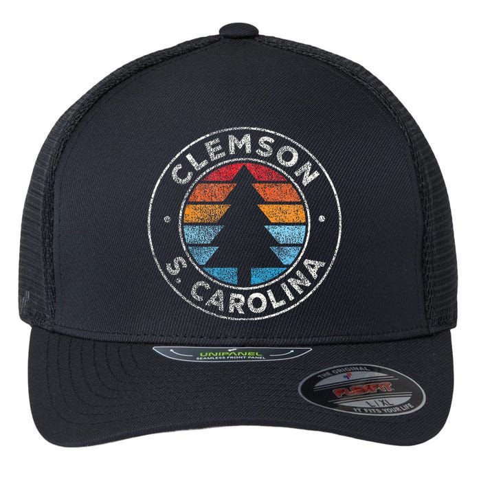 Clemson South Carolina Sc Vintage Flexfit Unipanel Trucker Cap