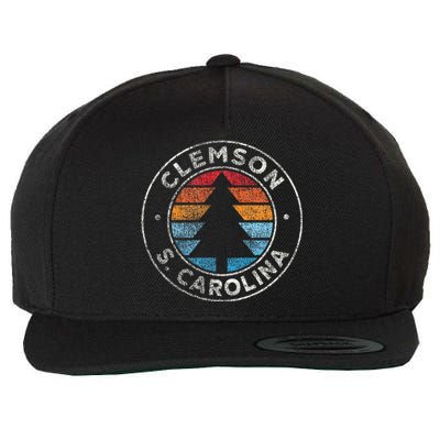 Clemson South Carolina Sc Vintage Wool Snapback Cap