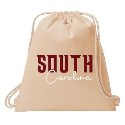 Classic South Carolina Souvenir Drawstring Bag