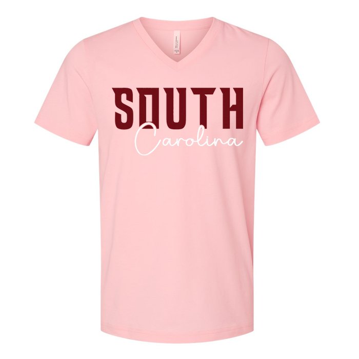 Classic South Carolina Souvenir V-Neck T-Shirt