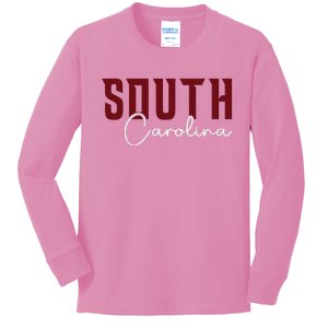 Classic South Carolina Souvenir Kids Long Sleeve Shirt