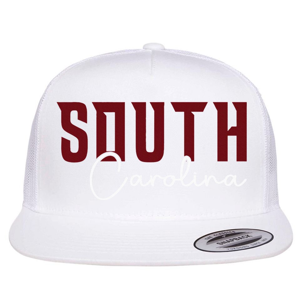 Classic South Carolina Souvenir Flat Bill Trucker Hat