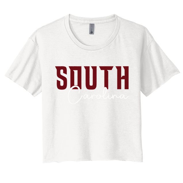 Classic South Carolina Souvenir Women's Crop Top Tee