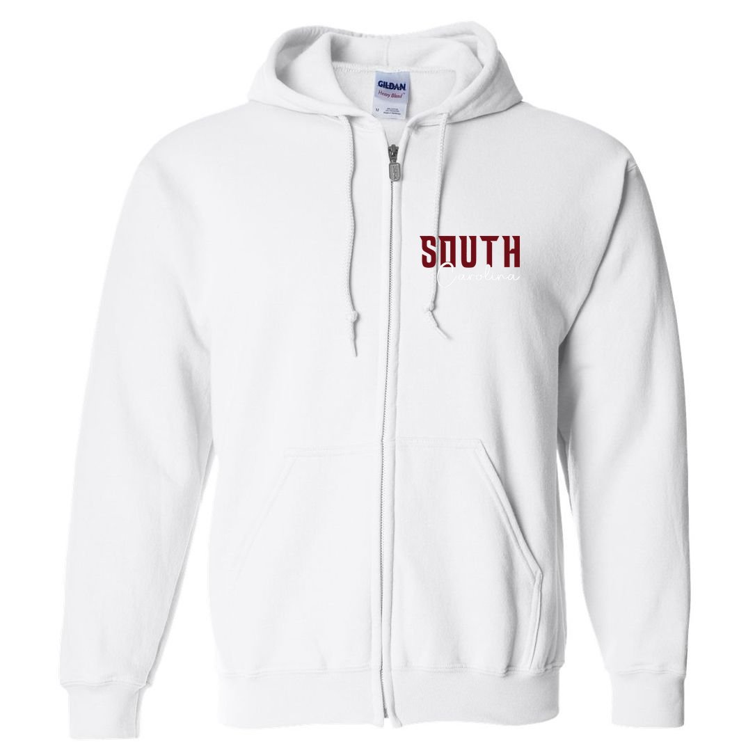 Classic South Carolina Souvenir Full Zip Hoodie