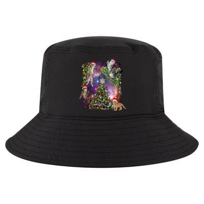 Christmas Space Cats Cool Comfort Performance Bucket Hat