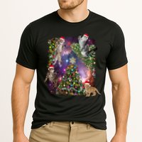 Christmas Space Cats Performance Shirt