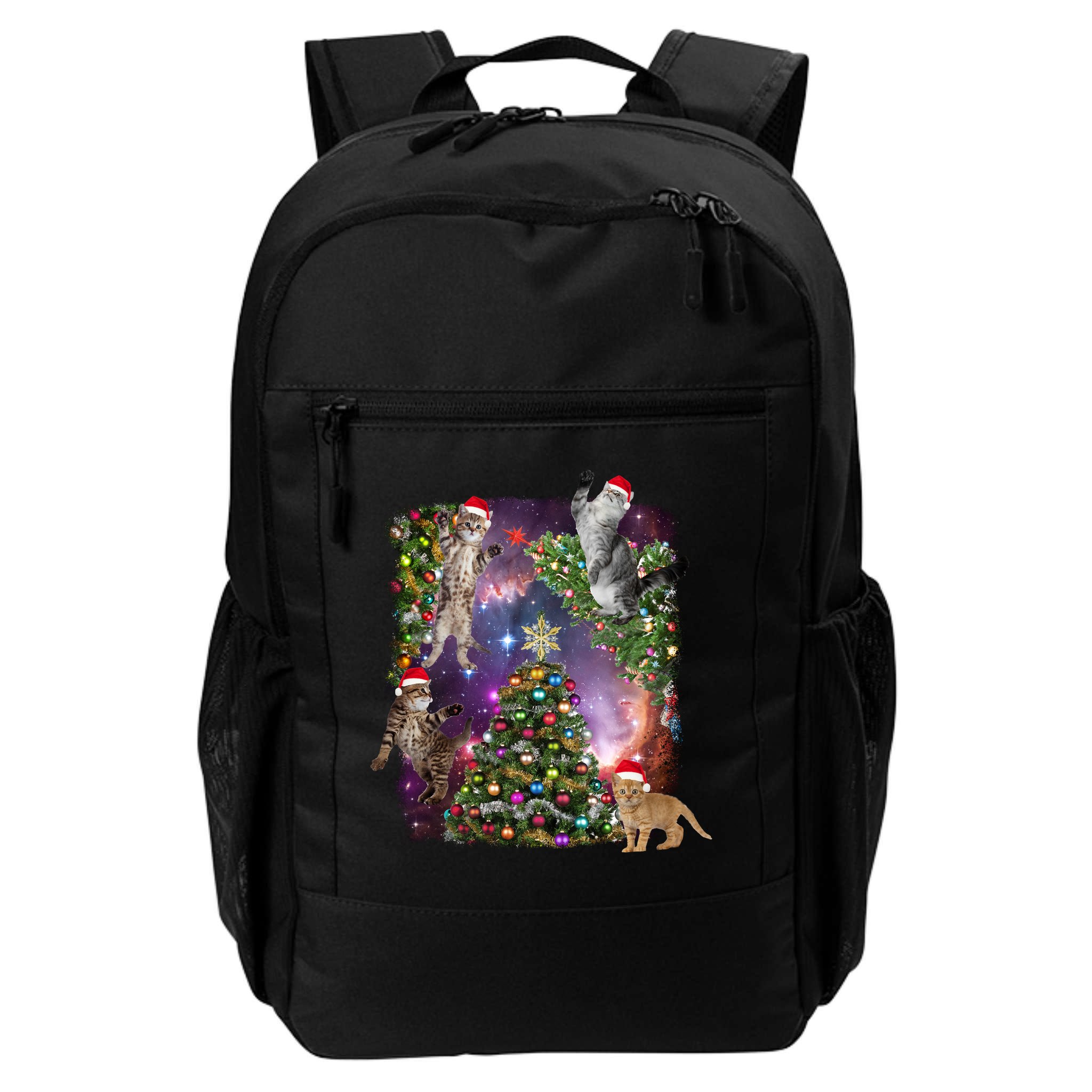 Christmas Space Cats Backpack
