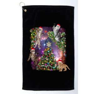 Christmas Space Cats Platinum Collection Golf Towel