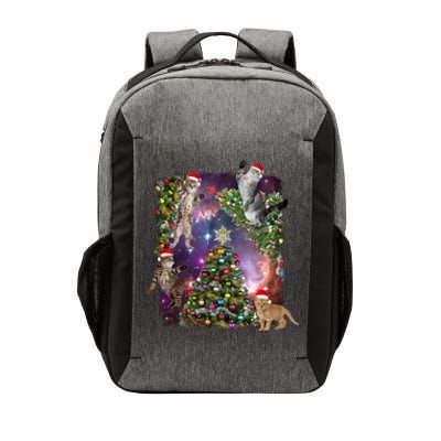 Christmas Space Cats Vector Backpack