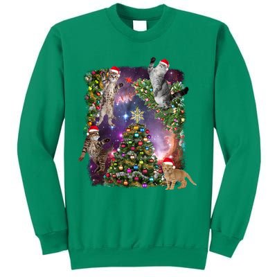 Christmas Space Cats Sweatshirt