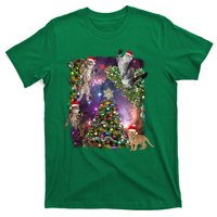 Christmas Space Cats T-Shirt