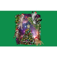 Christmas Space Cats Bumper Sticker