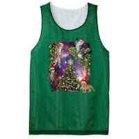 Christmas Space Cats Mesh Reversible Basketball Jersey Tank