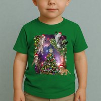 Christmas Space Cats Toddler T-Shirt