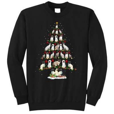 Cute Siamese Cats Tree Merry Christmas Cat Lover Gift Sweatshirt