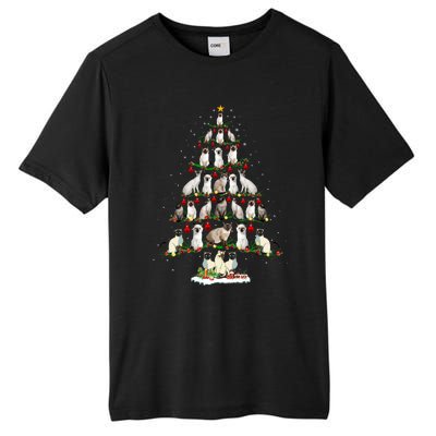 Cute Siamese Cats Tree Merry Christmas Cat Lover Gift Tall Fusion ChromaSoft Performance T-Shirt