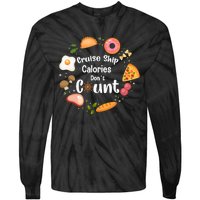 Cruise Ship Calories Don't Count Food Donut Egg Tie-Dye Long Sleeve Shirt