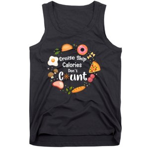 Cruise Ship Calories Don't Count Food Donut Egg Tank Top