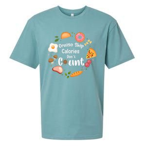 Cruise Ship Calories Don't Count Food Donut Egg Sueded Cloud Jersey T-Shirt