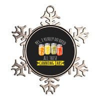 Canning Season Canning Jars Pickling Preserving Metallic Star Ornament