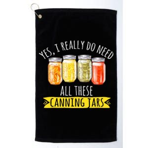 Canning Season Canning Jars Pickling Preserving Platinum Collection Golf Towel