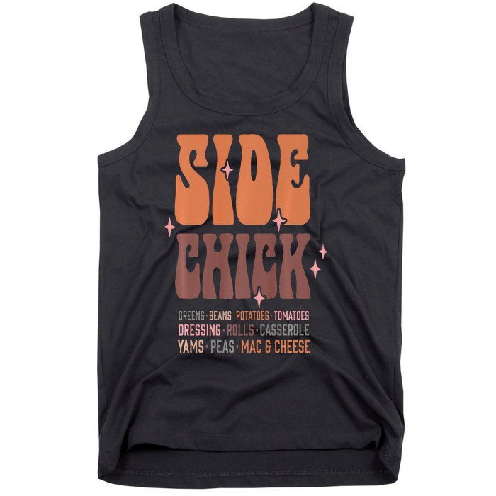 Cute Side Chick Soul Food for Vegan Vegetarian Thanksgiving Tank Top