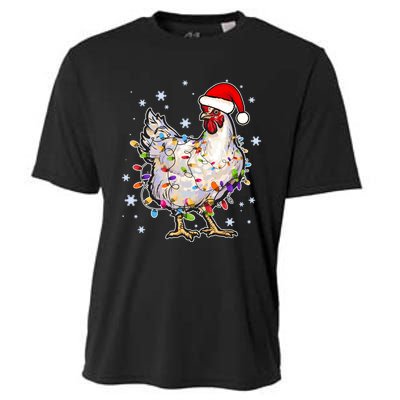 Christmas Santa Chicken Cooling Performance Crew T-Shirt