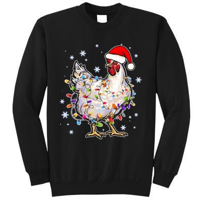 Christmas Santa Chicken Sweatshirt