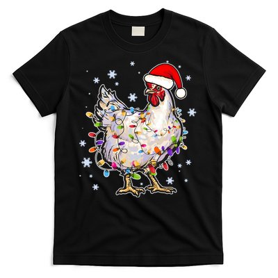 Christmas Santa Chicken T-Shirt