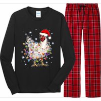 Christmas Santa Chicken Long Sleeve Pajama Set